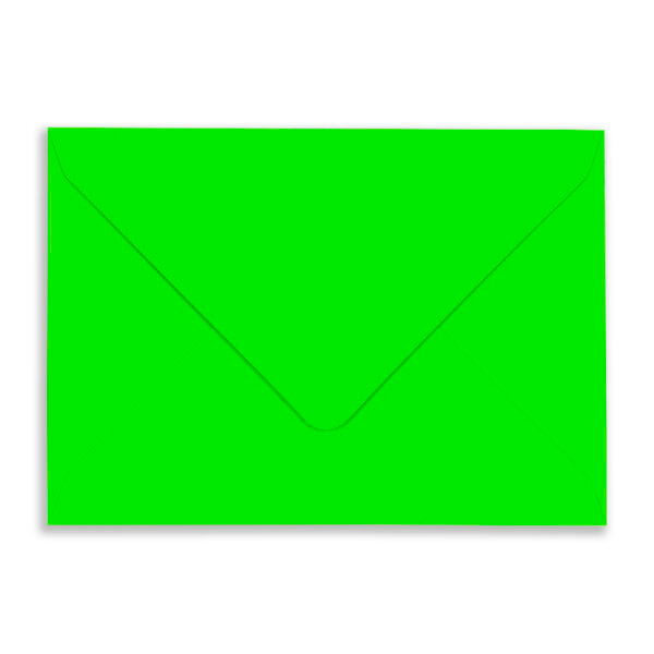 Rec_Neon_Green_Envelope_Flap C6 Neon Green Envelopes