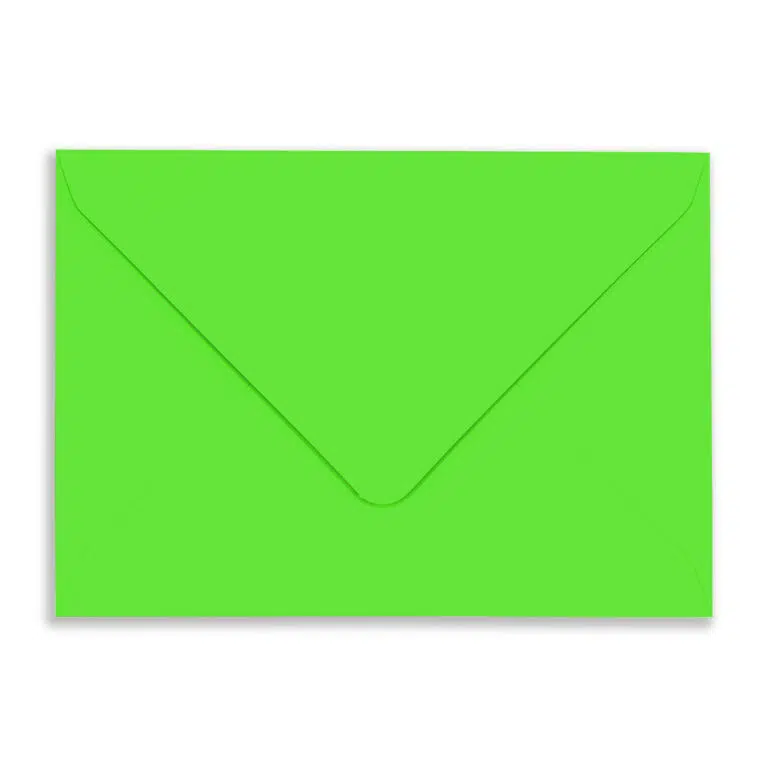 C6 Neon Green Envelopes