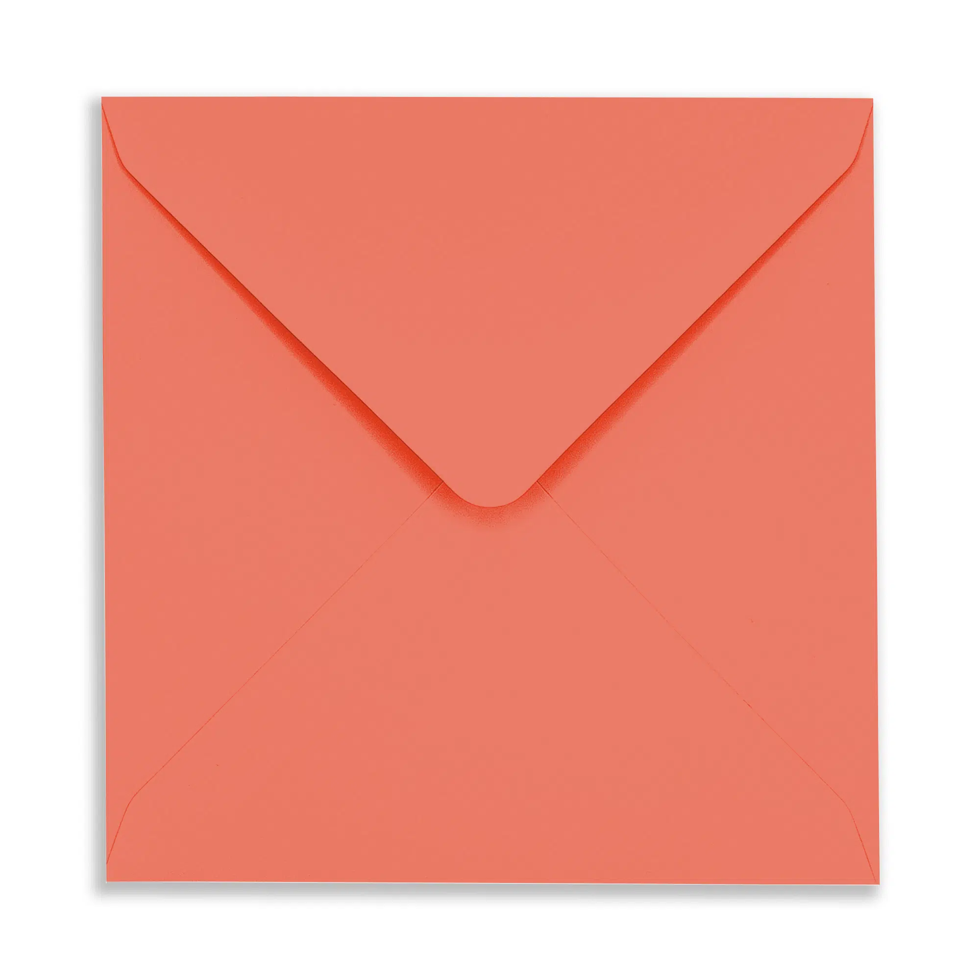 130mm Square Neon Coral Envelopes (100gsm) 1 SQ-coral-neon_Envelope_Flap