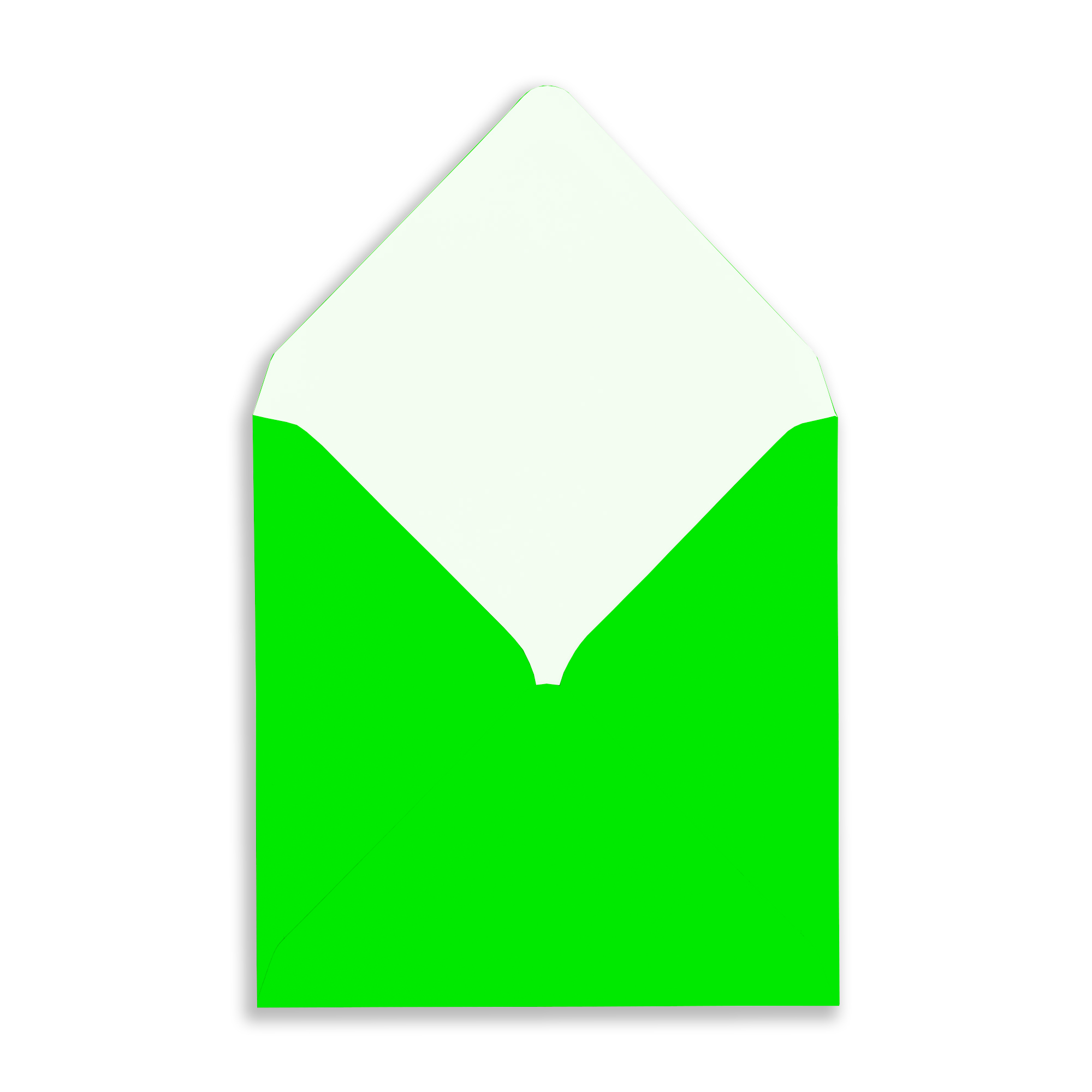 164mm Square Neon Green Envelopes (100gsm) 2 SQ-neon-green_Envelope_OpenFlap