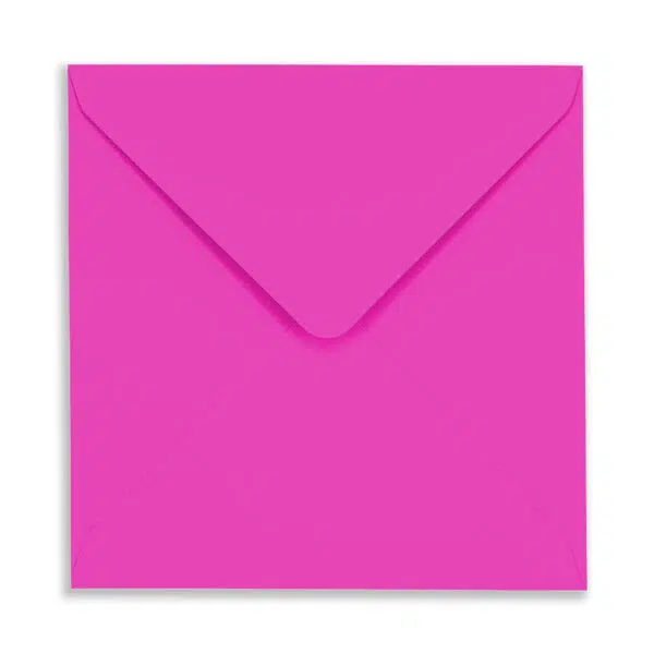 SQ_neon_violet_Envelope_Flap 155mm Square Neon Violet Envelopes