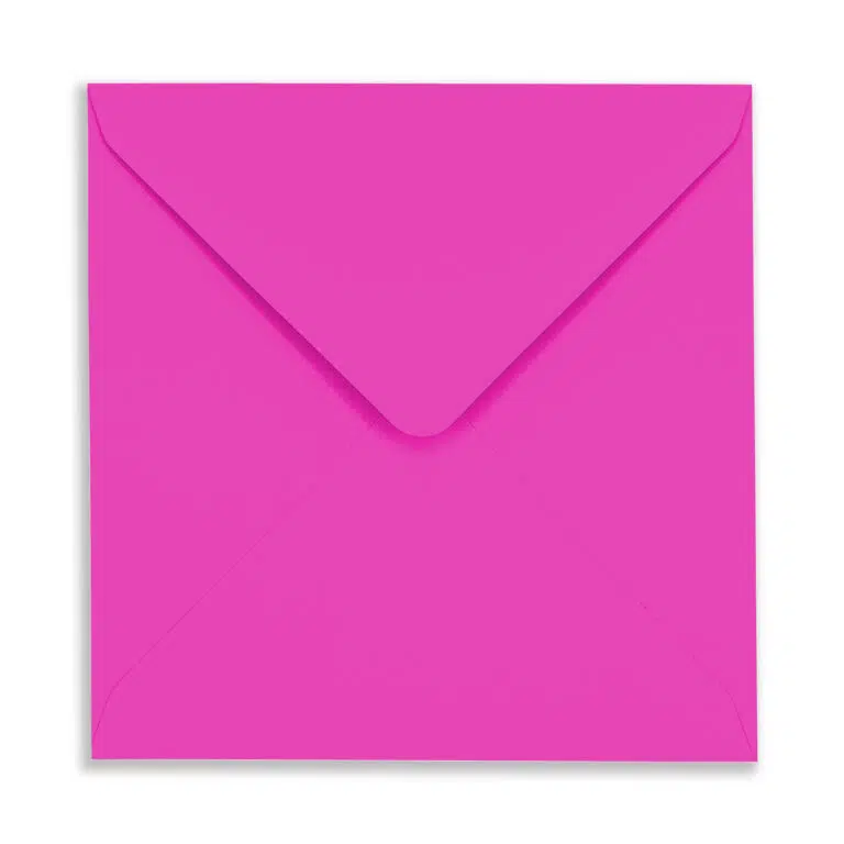 155mm Square Neon Violet Envelopes