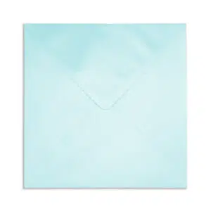 130mm Square Pearlescent Baby Blue Envelopes (100gsm) 13 130mm Square Pearlescent Baby Blue Envelopes