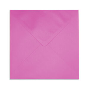 130mm Square Pearlescent Bright Pink Envelopes