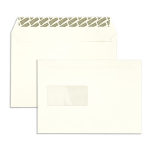 C5 Oyster Wove Peel & Seal Window Wallet Envelopes