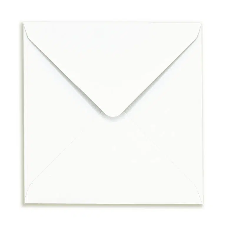 155mm Square Callisto Diamond White Envelopes