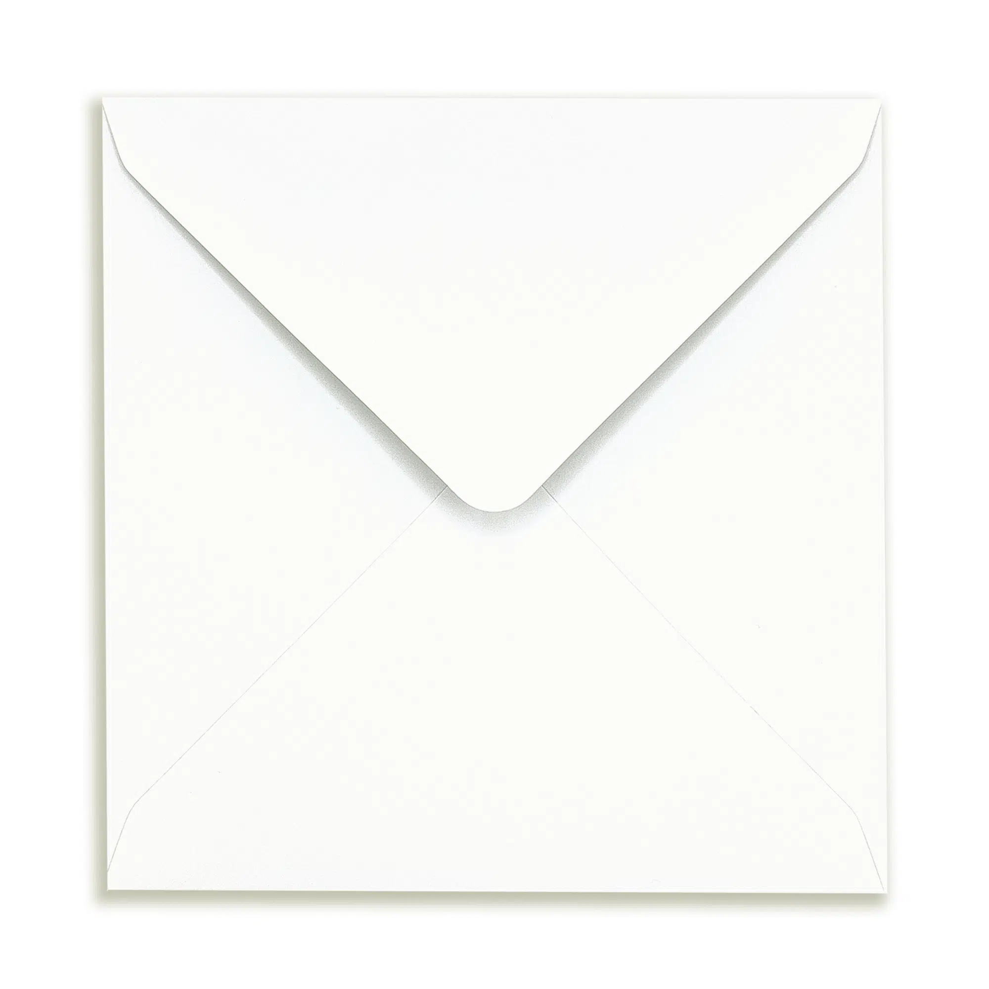 155mm Square Callisto Diamond White Envelopes (135gsm) 1 callisto_square_diamond_white_135gsm_Envelope_open
