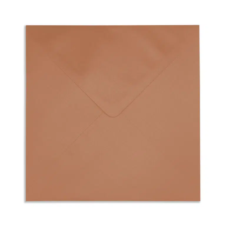 130mm Square Pearlescent Copper Envelopes