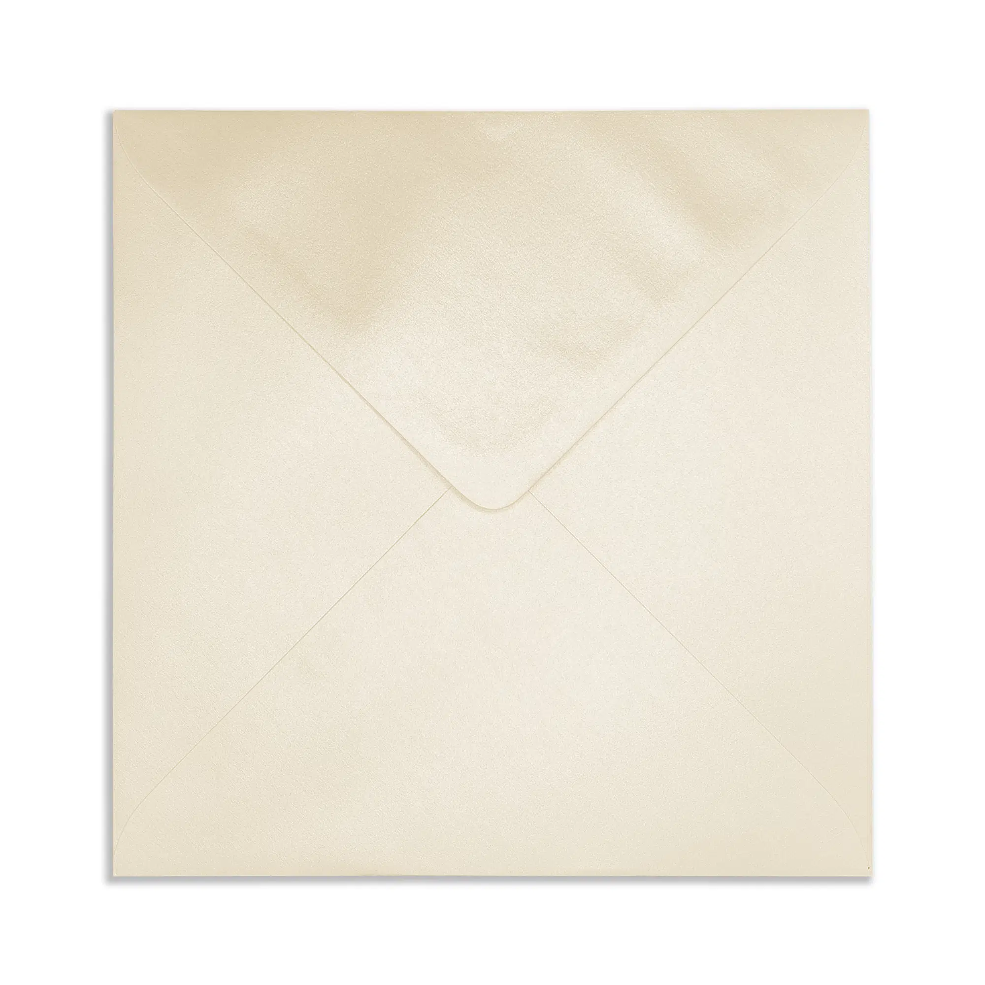 155mm Square Pearlescent Ivory Envelopes (100gsm) 1 ivory_square_pearlescent_envelopes_closed_flap