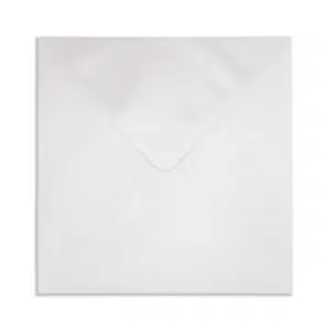 130mm Square Pearlescent Snow White Envelopes