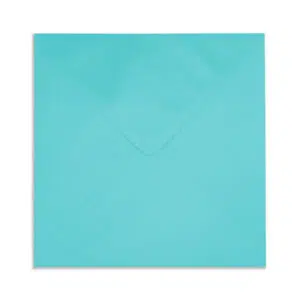 155mm Square Pearlescent Turquoise Envelopes (100gsm) 8 130mm Square Pearlescent Turquoise Envelopes