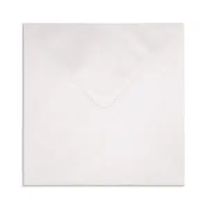 130mm Square Pearlescent White Envelopes