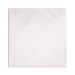 130mm Square Pearlescent White Envelopes