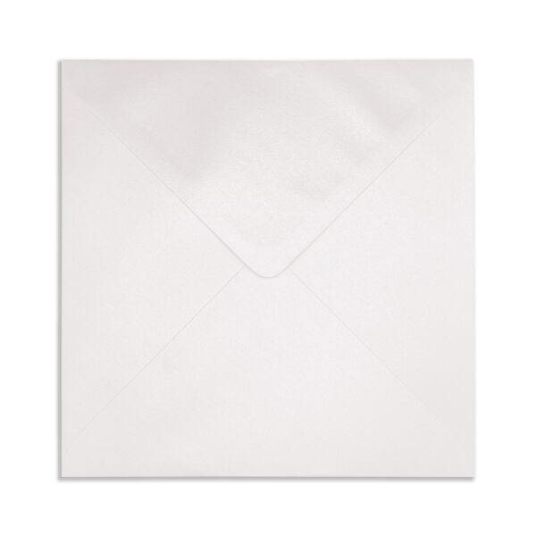 130mm Square Pearlescent White Envelopes