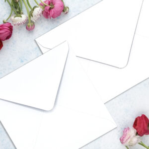 White Wedding Envelopes