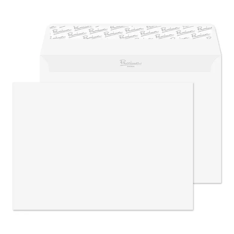 C5 Brilliant White Premium Business Peel & Seal Wallet Envelopes (120gsm)