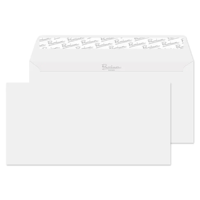 DL Brilliant White Premium Business Peel & Seal Wallet Envelopes (120gsm)