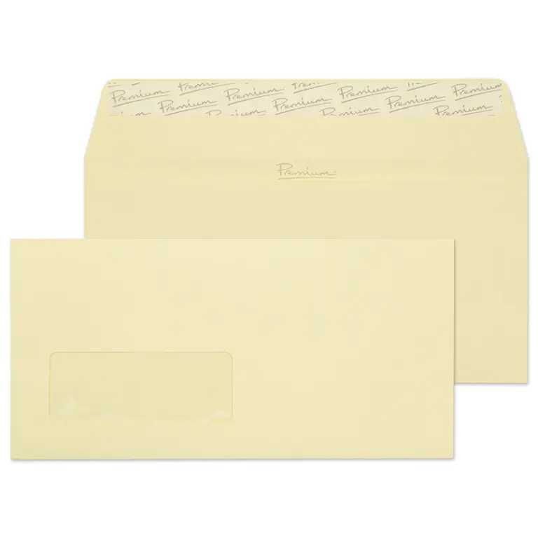 DL Vellum Wove Premium Business Peel & Seal Window Wallet Envelopes (120gsm)