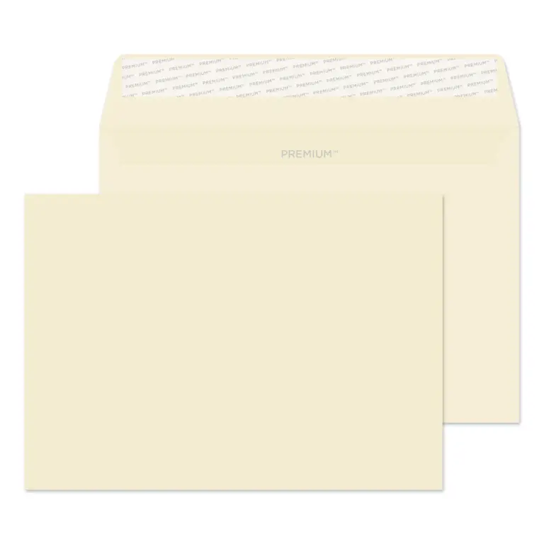 C5 Cream Wove Premium Business Peel & Seal Wallet Envelopes (120gsm)