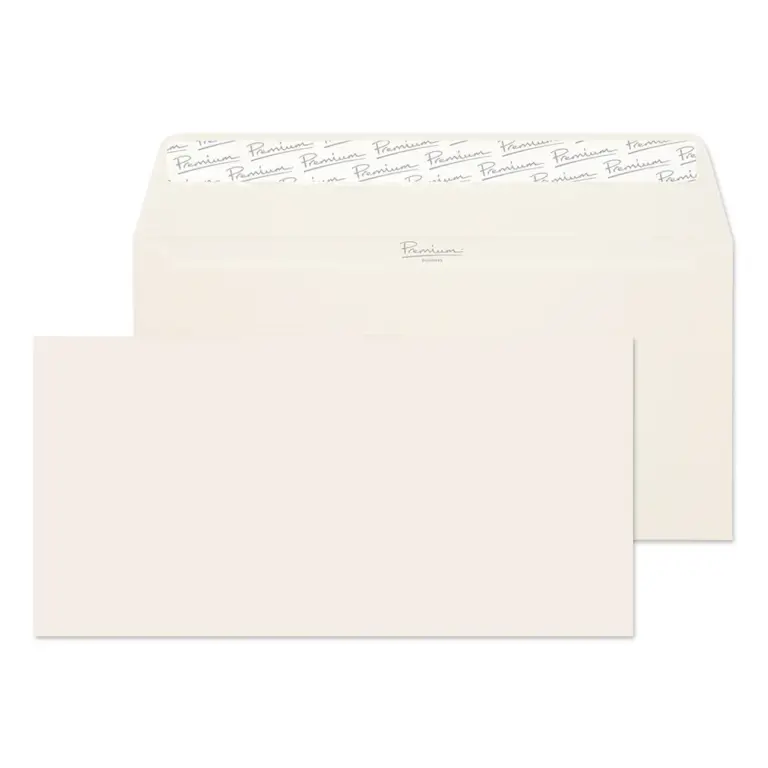 DL Oyster Wove Premium Business Peel & Seal Wallet Envelopes (120gsm)