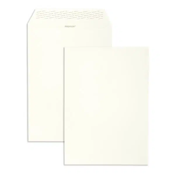 C4-oyster-wove-120gsm-envelopes-together C4 Oyster Wove Peel & Seal Wallet Envelopes