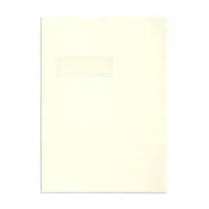 C4 Cream Wove Peel & Seal Window Pocket Envelopes (120gsm) - View 2