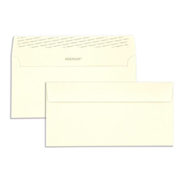 DL Cream Wove Peel & Seal Wallet Envelopes