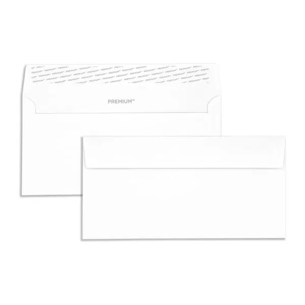 DL-high-white-120gsm-wallet-envelopes-together DL Diamond White Digital Smooth Peel & Seal Wallet Envelopes