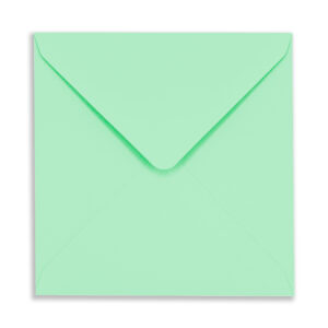 155mm Square Jade Green Envelopes (100gsm) 16 155mm Square Jade Green Envelopes