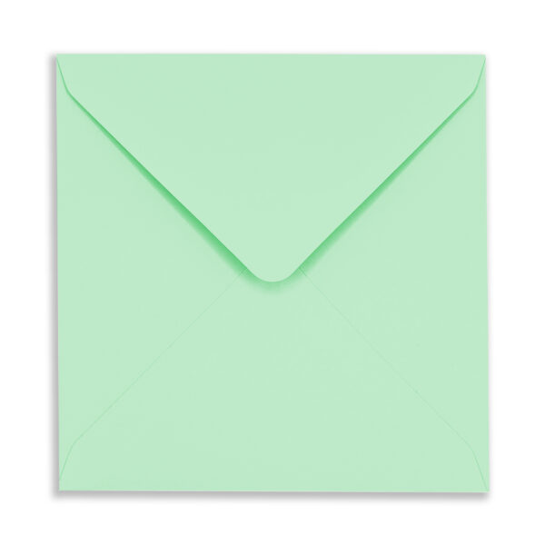 155mm Square Jade Green Envelopes