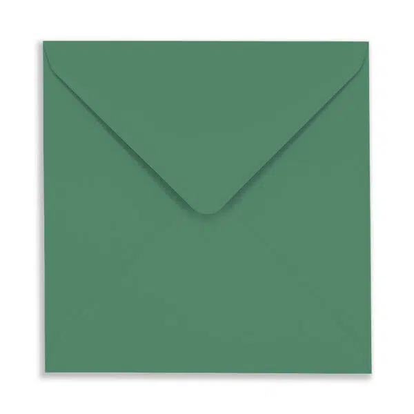 SQ-hunters-green_Envelope_Flap 155mm Square Hunters Green Envelopes