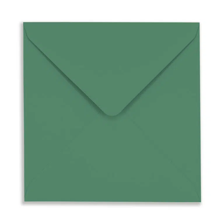 155mm Square Hunters Green Envelopes
