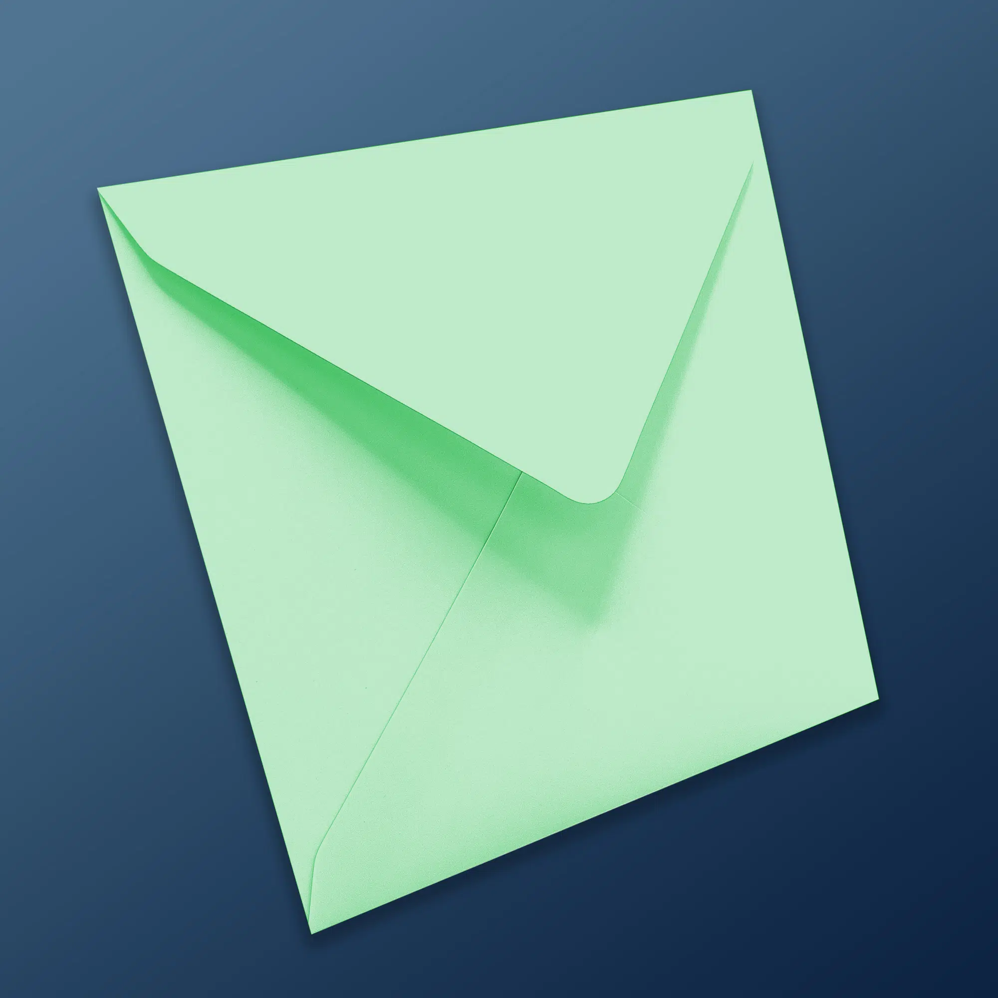 155mm Square Jade Green Envelopes (100gsm) 4 SQ-jade_Envelope_Gradient