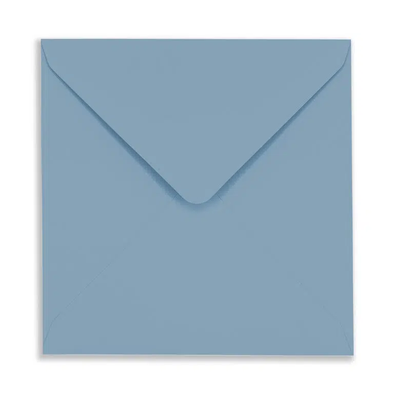 155mm Square Misty Blue Envelopes
