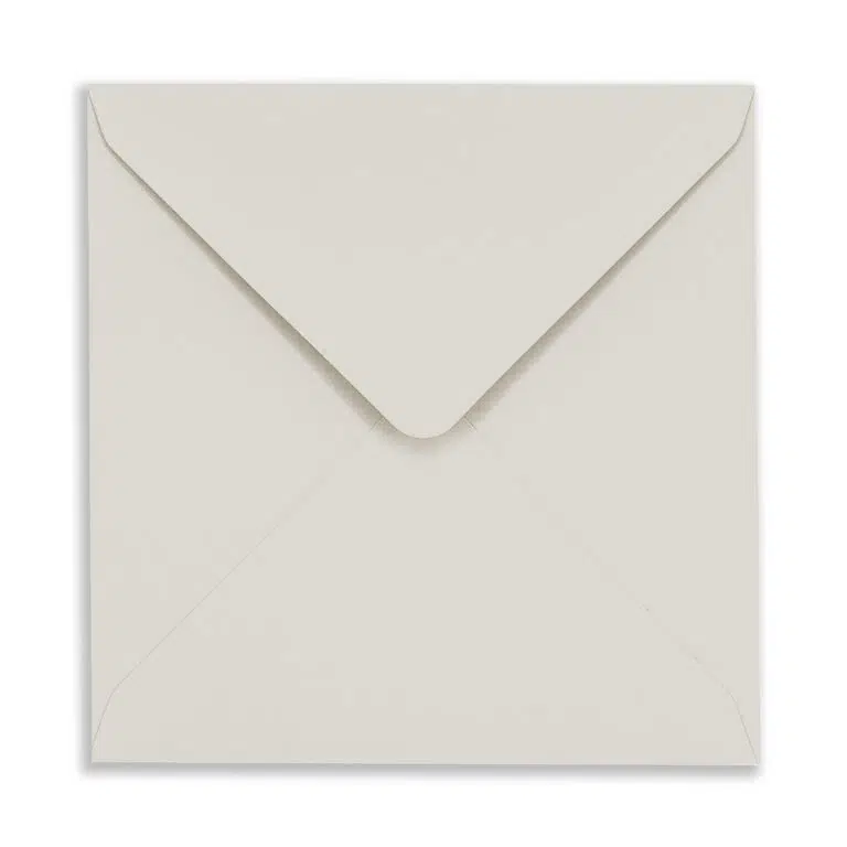 155mm Square Pashmina Grey Envelopes