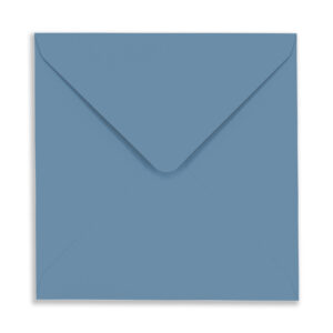155mm Square Steel Blue Envelopes