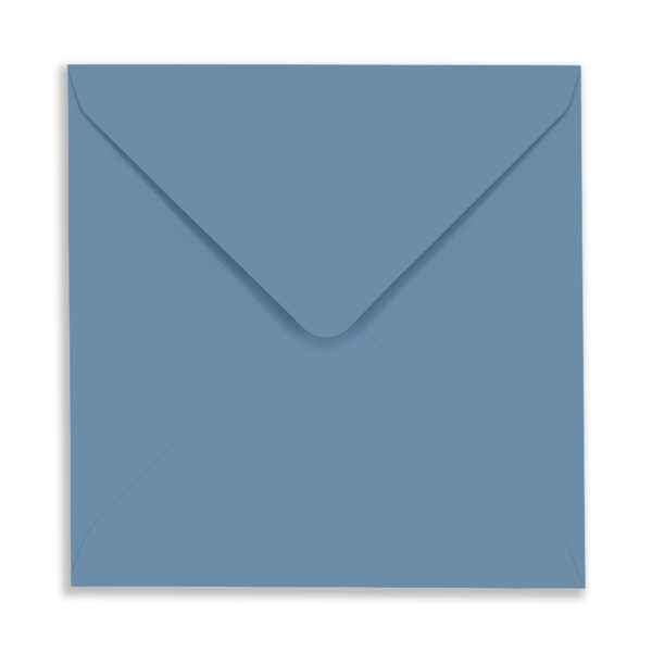 155mm Square Steel Blue Envelopes