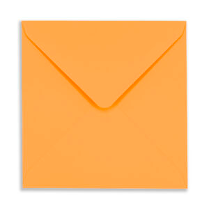 155mm Square Sunset Orange Envelopes (120gsm) 3 155mm Square Sunset Orange Envelopes