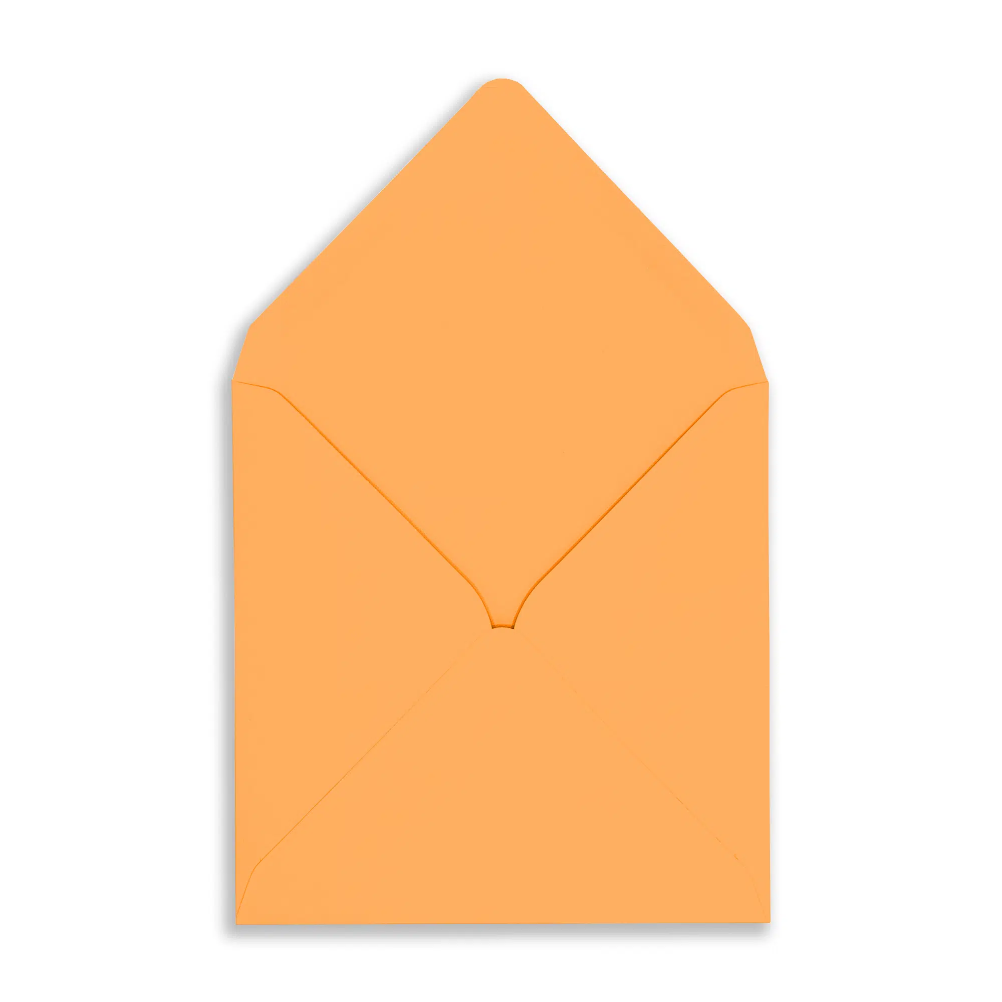155mm Square Sunset Orange Envelopes (120gsm) 2 SQ-sunset_Envelope_OpenFlap