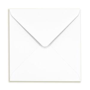 155mm Square Accent Recycled White Envelopes
