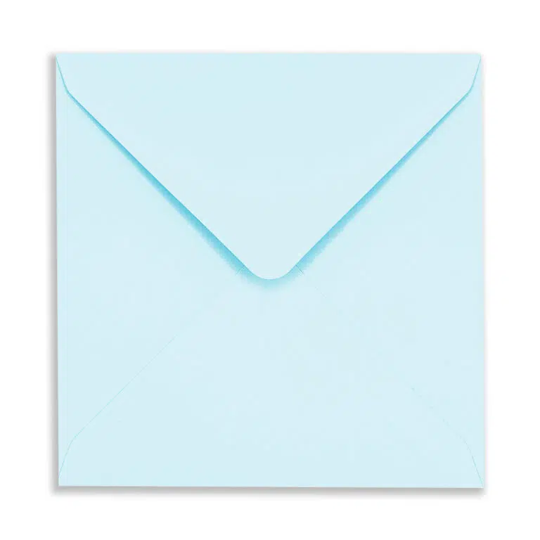 155mm Square Arctic Blue Envelopes