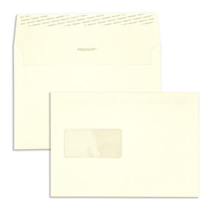C5 Cream Wove Peel & Seal Window Wallet Envelopes