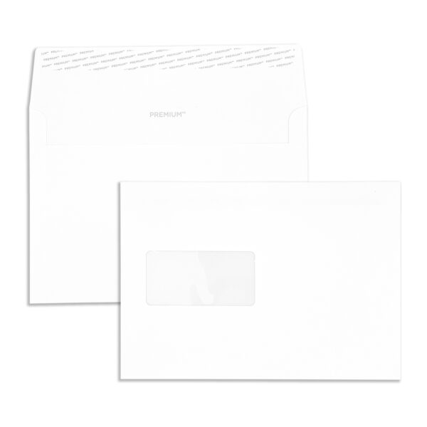 C5 Diamond White Digital Smooth Peel & Seal Window Wallet Envelopes