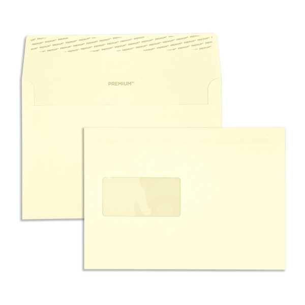 C5 Vellum Wove Peel & Seal Window Wallet Envelopes