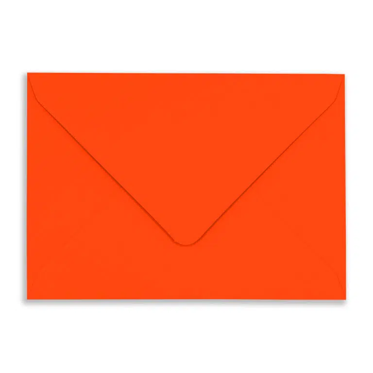 133mm x 184mm Neon Electric Red Envelopes