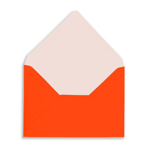 neon electric red C6 Envelope OpenFlap