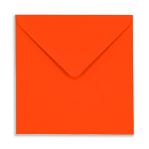 155mm Square Neon Electric Red Envelopes