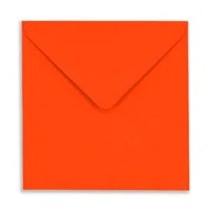 155mm Square Neon Electric Red Envelopes