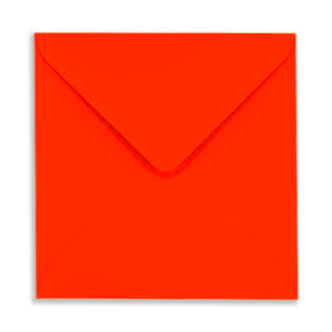 155mm Square Neon Electric Red Envelopes (100gsm) 13 155mm Square Neon Electric Red Envelopes