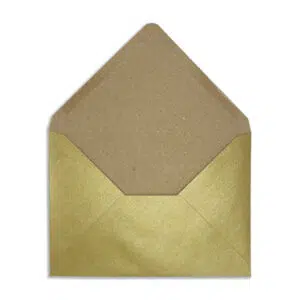 125mm x 175mm Autumn Gold Recycled Kraft Pearlescent Envelopes (120gsm) 13 133mm x 184mm Autumn Gold Recycled Kraft Pearlescent Envelopes